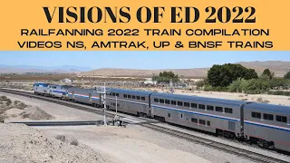 Railfanning 2022 Train Compilation # 44 Videos NS, Amtrak, UP & BNSF Trains