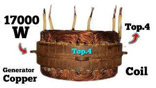 Top4 most popular videos free energy 17000W with Copper coil.