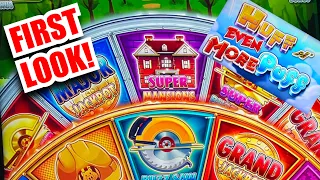 ➡️First Look👊Huff n Even More Puff🐷ALL FEATURES & BONUS WINS | New Slot Machines 2023 G2E Vegas