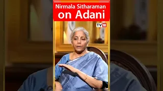 FM Nirmala Sitharaman Speaks On Rout in Adani Stocks During Her Exclusive Interview #shorts