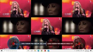 Lara Fabian "Par amour" video mix: presentación 300 choeurs y video oficial