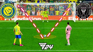 EASPORTS FC 24.ALNASSR VS INTER MIAMI ! MESSI VS RONALDO ! PENALTY SHOOTOUT ! PS5 GAMEPLAY