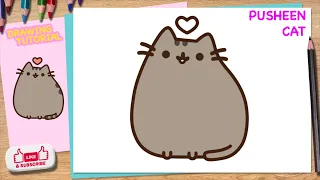 How to draw Pusheen Cat 2