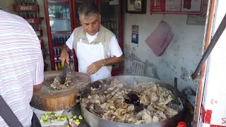 Tacos de colita de res(taqueria el sabinito)