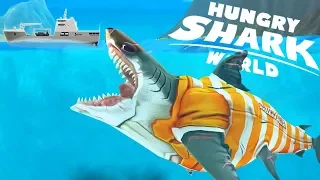 НОВЫЙ МЕГАЛОДОН ЗАКЛЮЧЕННЫЙ АТАКУЕТ! ОБНОВЛЕНИЕ | Hungry Shark World