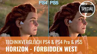 Horizon - Forbidden West im Technik-Vergleich: PS4 & PS4 Pro & PS5