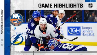 Islanders @ Lightning 11/15/21 | NHL Highlights