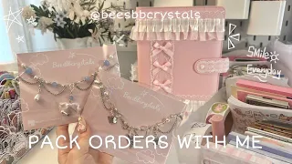 asmr pack orders with me! No talking, no  music |small business diaries |