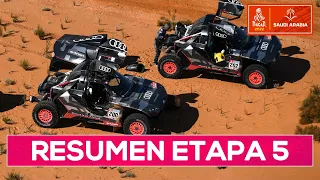 Sainz rompe la suspensión y pierde una hora | Resumen Etapa 5 Dakar 2022 - SoyMotor.com