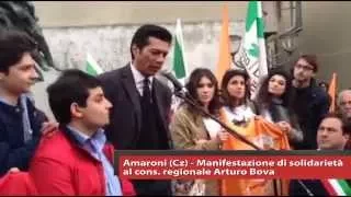 Amaroni: manifestazione di solidarietà ad Arturo Bova