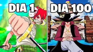 SOBREVIVI 100 DIAS NO ONE PIECE ADDON DO MINECRAFT - O FILME