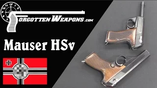 Prototype Mauser HSv Pistols