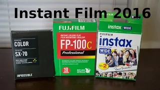 Instant Film YOU Can Shoot in 2016