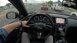 2021 Infiniti Q50 Red Sport 400 - POV Test Drive | 0-60