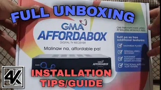 Full Unboxing of GMA AFFORDABOX | 4K HD | Installation Tips/Guide | New 2021