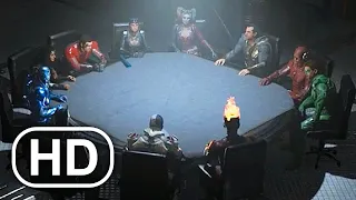 JUSTICE LEAGUE Reunites To Stop Brainiac Invasion Scene 4K ULTRA HD - Injustice 2 Cinematic