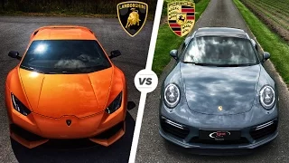 Porsche 991 Turbo S MK2 vs Lamborghini Huracan LP610-4 HEAD to HEAD