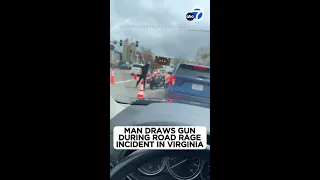 Driver pulls out gun during shocking road-rage incident