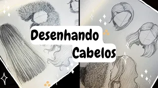 Desenhando Vários Tipos de Cabelos *desenhe comigo* | By: Sarah Art ✨