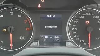 Audi A4 B8 - How to remove Service due message (reset service interval)