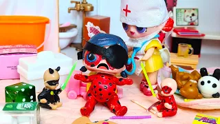 THE LADYBUG KIDS WERE PLAYING, THEY HIT MOM IN THE EYE Funny dolls LOL surprise CARTOONS Darinelka