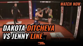 Dakota Ditcheva VS Jenny Line | Caged Steel 25 [Full Free Fight]