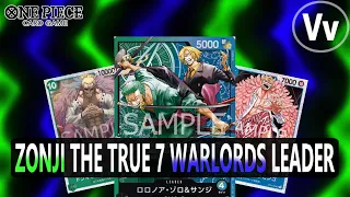 One Piece TCG: Blue/Green Zoro & Sanji "Zonji" My Favorite 7 Warlord of the Sea Leader (OP-07 List)