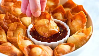 Easy Crab Rangoon - With the best homemade sauce!