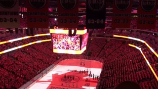 Edmonton Oilers vs. San Jose Sharks - Game 1 - Canadian National Anthem