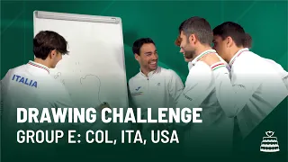 Drawing Challenge - Davis Cup by Rakuten edition | USA - Italy - Colombia