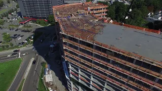 Raw Drone Footage of Concrete Pour