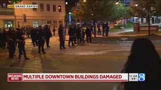 11:25 p.m. Live report from downtown Grand Rapids