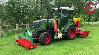 N P Seymour - Clemens crimp roll, Fendt 211V Gen3 tractor and Braun vineyard weeders