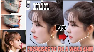 Top Exercises to Fix a Sagging Chin - Reduce Chin fat & Elongate Your Neck at Home #1