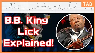 B.B. King Blues Guitar Lick 17 From I Believe To My Soul Live In Africa 1974 / Blues Guitar Lesson