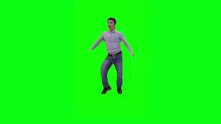гигабайт танцует на зеленом фоне мем