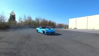 1000HP ZR1 Corvette doing Donuts!