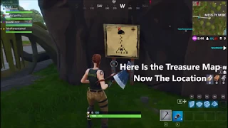 Follow The Treasure Map Found In Moisty Mire. Fortnite Challenges Week 9