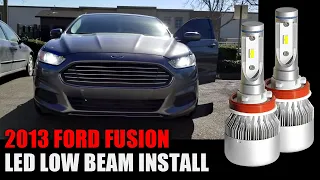 How to Replace Low Beams In a 2013 Ford Fusion with Lasfit LA Series H11 Bulbs