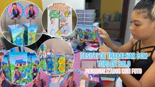 Rotina de trabalho com Personalizados | Galinha Pintadinha Rosa