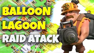 TWO SHOT RAID!! Balloon Lagoon Attack | Balloon Lagoon Level 5 Attack | How To Attack Balloon Lagoon