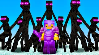 Meus amigos me Prenderam no END, então eu FIZ um exercito de MUTANTES ENDERMAN no minecraft