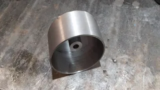 Making drive wheel for belt grinder -DIY/Homemade