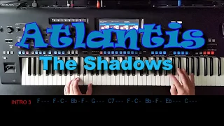 Atlantis - The Shadows, Cover, mit titelbezogenem Style auf Yamaha Genos