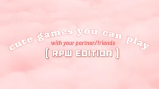 cute online games to play with your partner/friends | ae tutorials