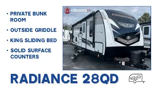 BIG FAMILY BUNKHOUSE! 2023 Cruiser RV Radiance Ultra Lite 28QD