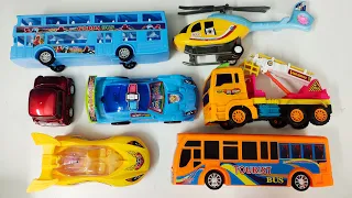 Video about Searching and Unboxing Brand New Toys  Construction Vehicles, School Bus, Cars