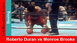 Roberto Duran vs Monroe Brooks, Widescreen Fight Highlights & Knockout, Boxing Match 1978