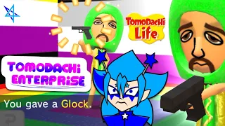 TOMODACHI LIFE WITH GUNS IS CRAZY!!!! [Tomodachi Enterprise Mod]