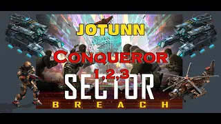 War Commander : Sector Breach : Jotunn : Conqueror 1,2,3 (with Advanced Scout)